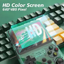 R36S Retro Handheld Video Game Console - 128 GB - Green  for sale in Egypt from Games2Egypt