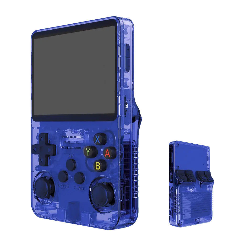 R36S Retro Handheld Video Game Console - 128 GB - Blue  for sale in Egypt from Games2Egypt