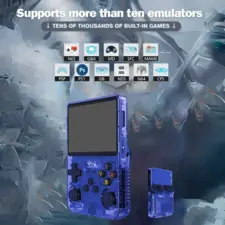 R36S Retro Handheld Video Game Console - 128 GB - Blue  for sale in Egypt from Games2Egypt