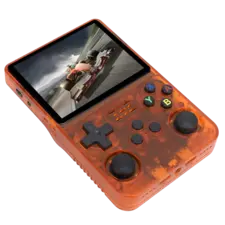 R36S Retro Handheld Video Game Console - 128 GB - Orange   for sale in Egypt from Games2Egypt