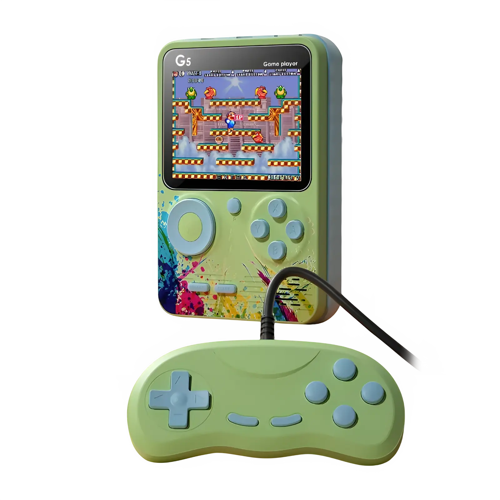 G5 Retro Handheld Video Game Console 500-in-1 Mini Game - Colorful Green  for sale in Egypt from Games2Egypt