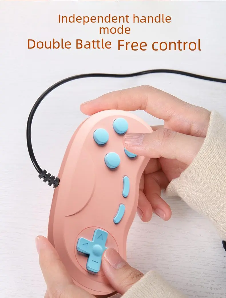 G5 Retro Handheld Video Game Console 500-in-1 Mini With Wire Controller - Colorful Pink  for sale in Egypt from Games2Egypt