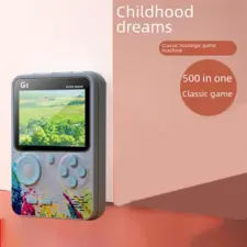 G5 Retro Handheld Video Game Console 500-in-1 Mini With Wire Controller - Gray   for sale in Egypt from Games2Egypt