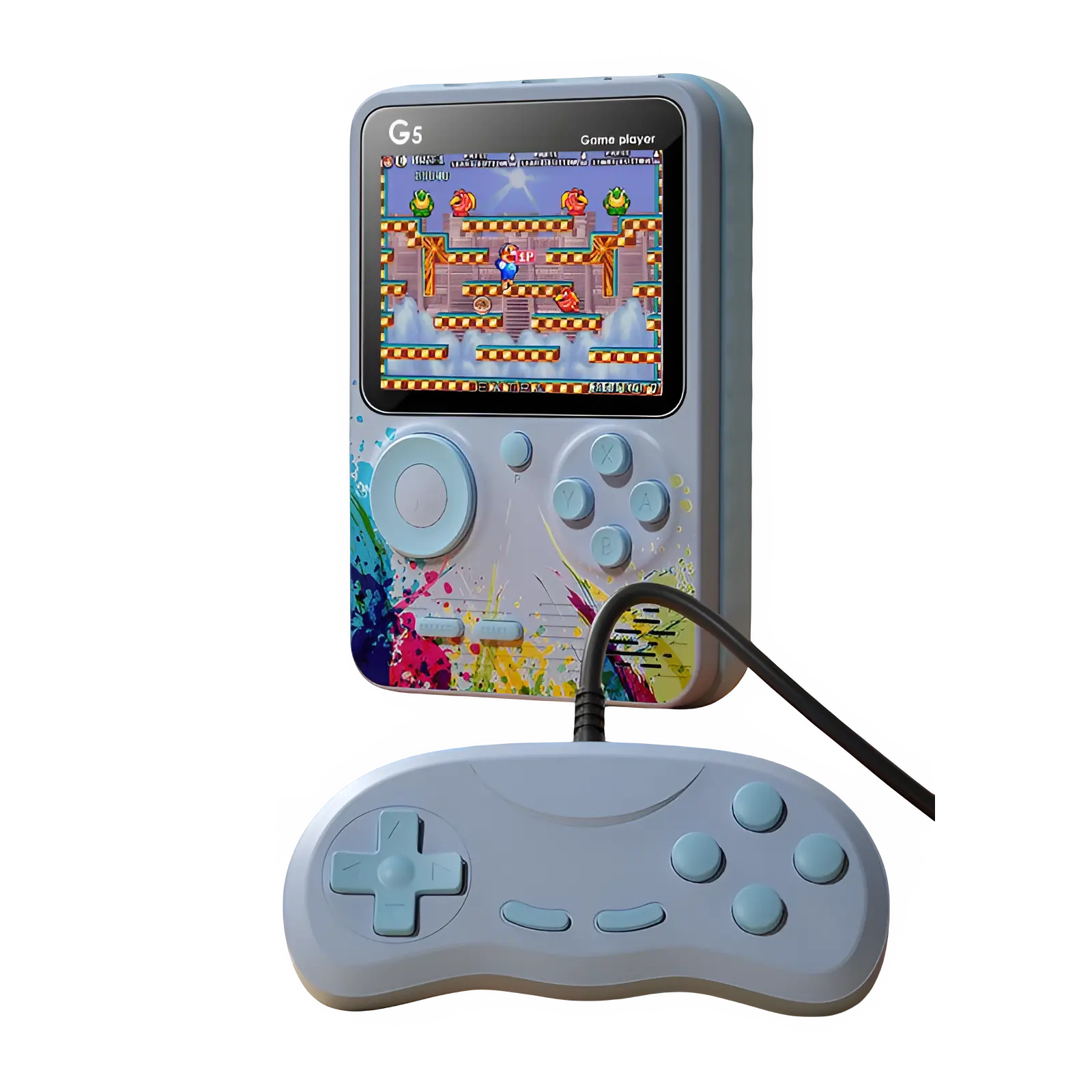 G5 Retro Handheld Video Game Console 500-in-1 Mini With Wire Controller - Gray   for sale in Egypt from Games2Egypt