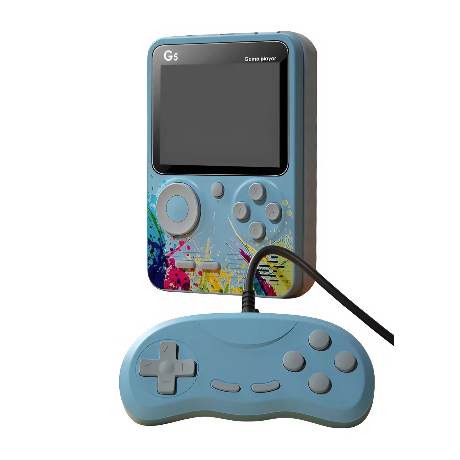 G5 Retro Handheld Video Game Console 500-in-1 Mini With Wire Controller - Sky Blue  for sale in Egypt from Games2Egypt