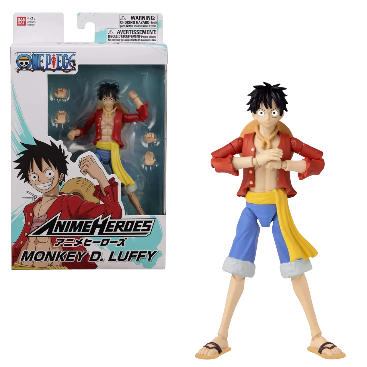 Bandai - Anime Heroes One Piece - Monkey D. Luffy - Action Figure   for sale in Egypt from Games2Egypt