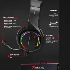 Xtrike Me Backlit 7.1 Surround Gaming Headset GH-903  for sale in Egypt from Games2Egypt