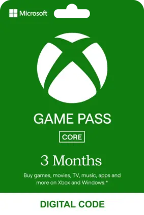 Xbox Game Pass Core 3 Months - Europe and UK