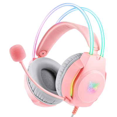 ONIKUMA X26 Wired Gaming Headset - Pink