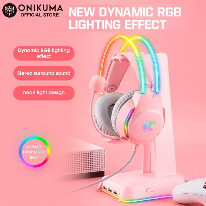 ONIKUMA X26 Wired Gaming Headset - Pink  for sale in Egypt from Games2Egypt