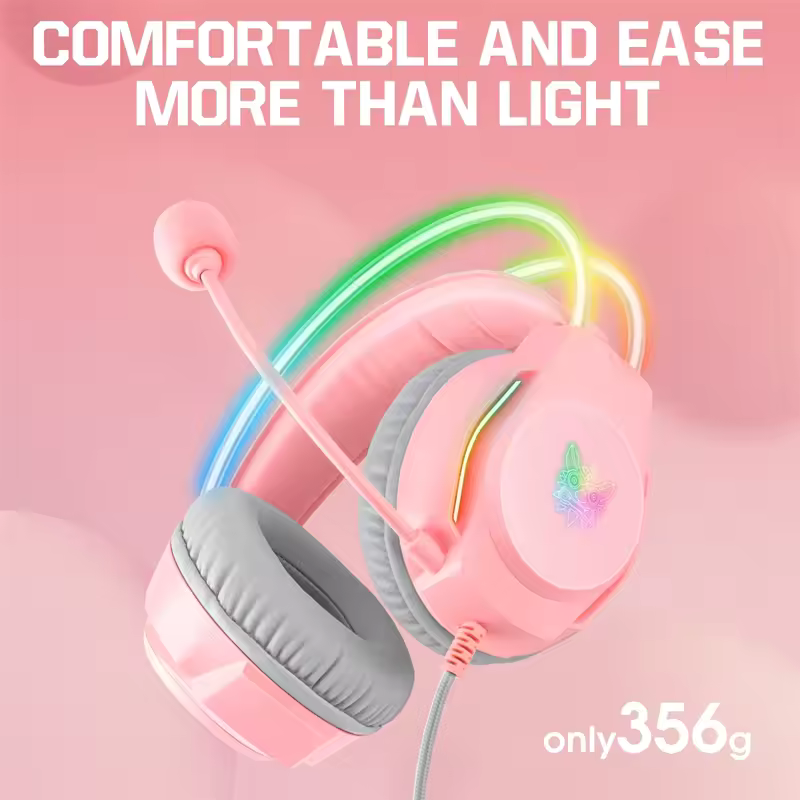ONIKUMA X26 Wired Gaming Headset - Pink – image 4