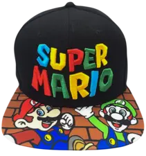 Cap - Games: Super Mario Style 6 - Black