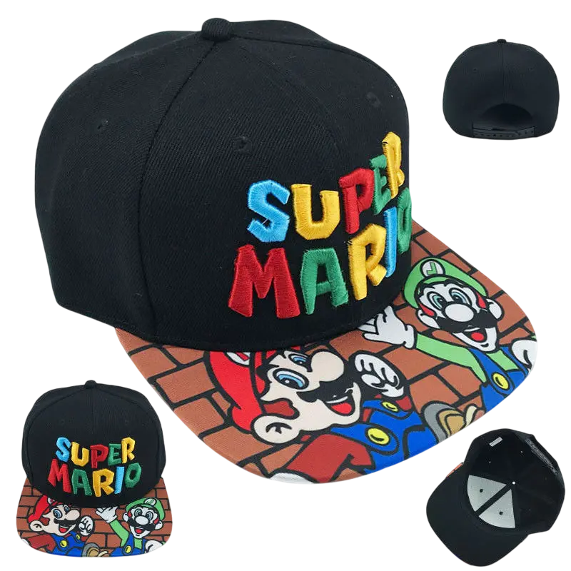 Cap - Games: Super Mario Style 6 - Black  for sale in Egypt from Games2Egypt