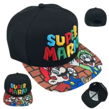 Cap - Games: Super Mario Style 6 - Black  for sale in Egypt from Games2Egypt