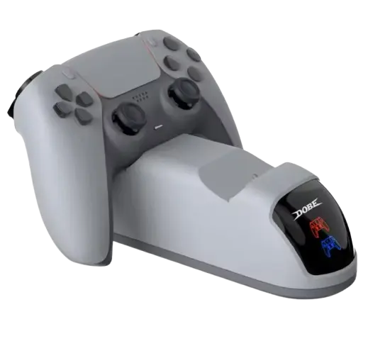 DOBE Dual Charging Stand for PS5 Controllers -Grey  for sale in Egypt from Games2Egypt