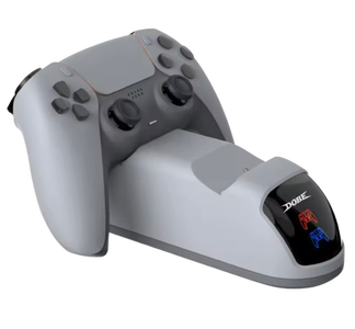 DOBE Dual Charging Stand for PS5 Controllers -Grey -  for sale in Egypt from Games2Egypt