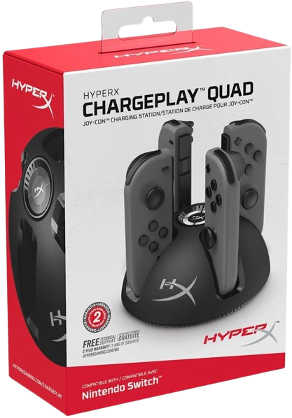 HyperX Chargeplay Quad - محطة شحن Joy-Con 4 في 1 لجهاز Nintendo Switch  للبيع في مصر من خلال Games2Egypt