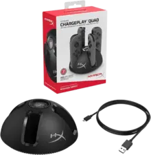 HyperX Chargeplay Quad - 4-in-1 Joy-Con Charging Station for Nintendo Switch -Black  for sale in Egypt from Games2Egypt