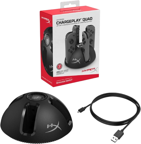 HyperX Chargeplay Quad - محطة شحن Joy-Con 4 في 1 لجهاز Nintendo Switch  للبيع في مصر من خلال Games2Egypt