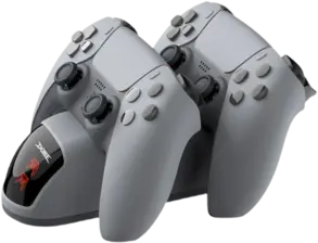 Dobe Dual DualSense Charging Station with 220V for PS5 Controllers - Silver  for sale in Egypt from Games2Egypt