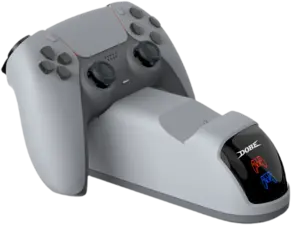 Dobe Dual DualSense Charging Station with 220V for PS5 Controllers - Silver  for sale in Egypt from Games2Egypt