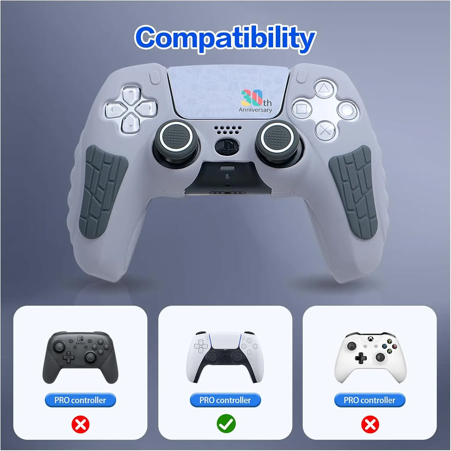  Silicone Cover and Grips for PS5 Game Controller Analog - PS5 30th Anniversary  for sale in Egypt from Games2Egypt