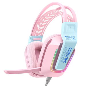ONIKUMA X13 RGB Wired Gaming Headset - Pink -  for sale in Egypt from Games2Egypt