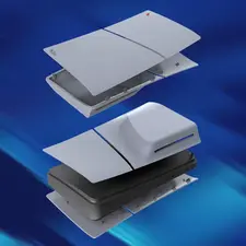 Replacement Plate Cover for PS5 Slim Console (Disc Edition) With logo - Grey  for sale in Egypt from Games2Egypt
