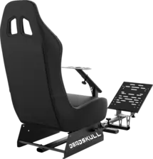 DeadSkull Racing Seat Gaming Chair with Steering Wheel & Pedal Stand - Black   for sale in Egypt from Games2Egypt