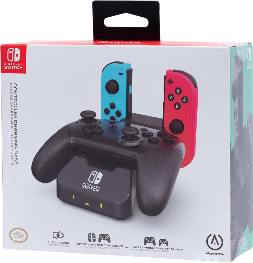 Power A Pro Controller and Joy-Con Charging Base for Nintendo Switch - Black – image 7
