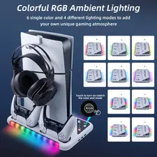 DOBE Multifunctional Cooling and Charging Stand 6 in 1 RGP - PS5 + CDs Storage  for sale in Egypt from Games2Egypt