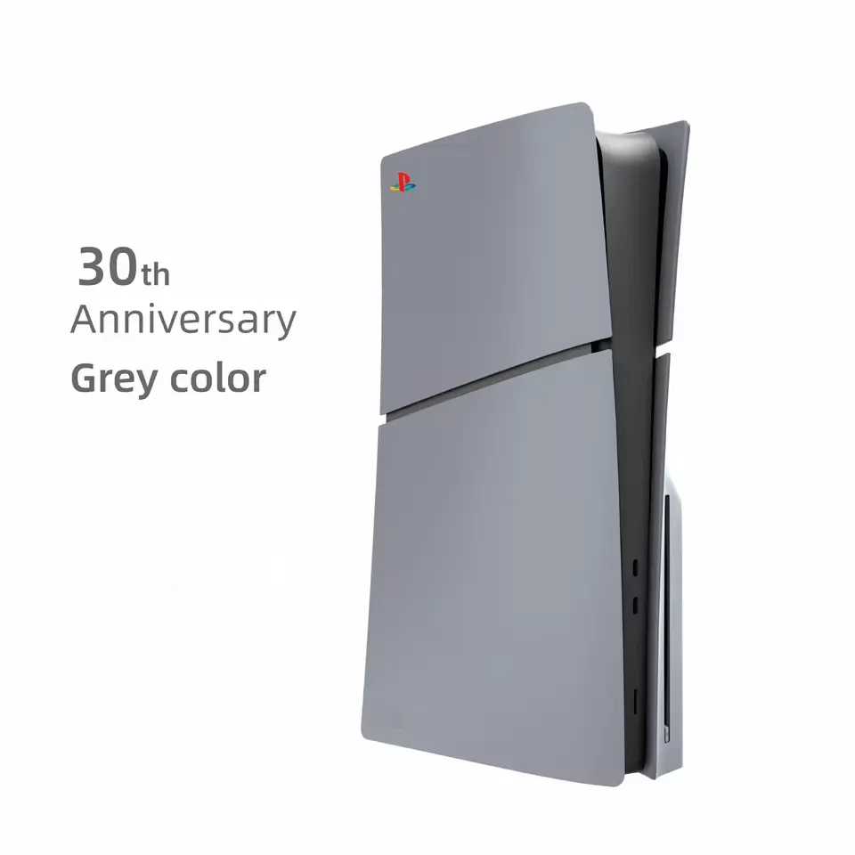 Replacement Plate Cover for PS5 Slim Console (Disc Edition) With logo - Grey  for sale in Egypt from Games2Egypt
