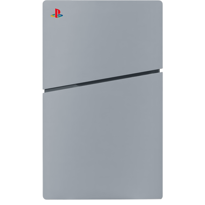 Replacement Plate Cover for PS5 Slim Console (Disc Edition) With logo - Grey