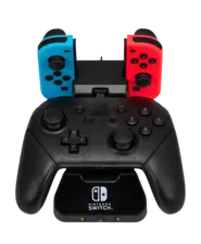 Power A Pro Controller and Joy-Con Charging Base for Nintendo Switch - Black