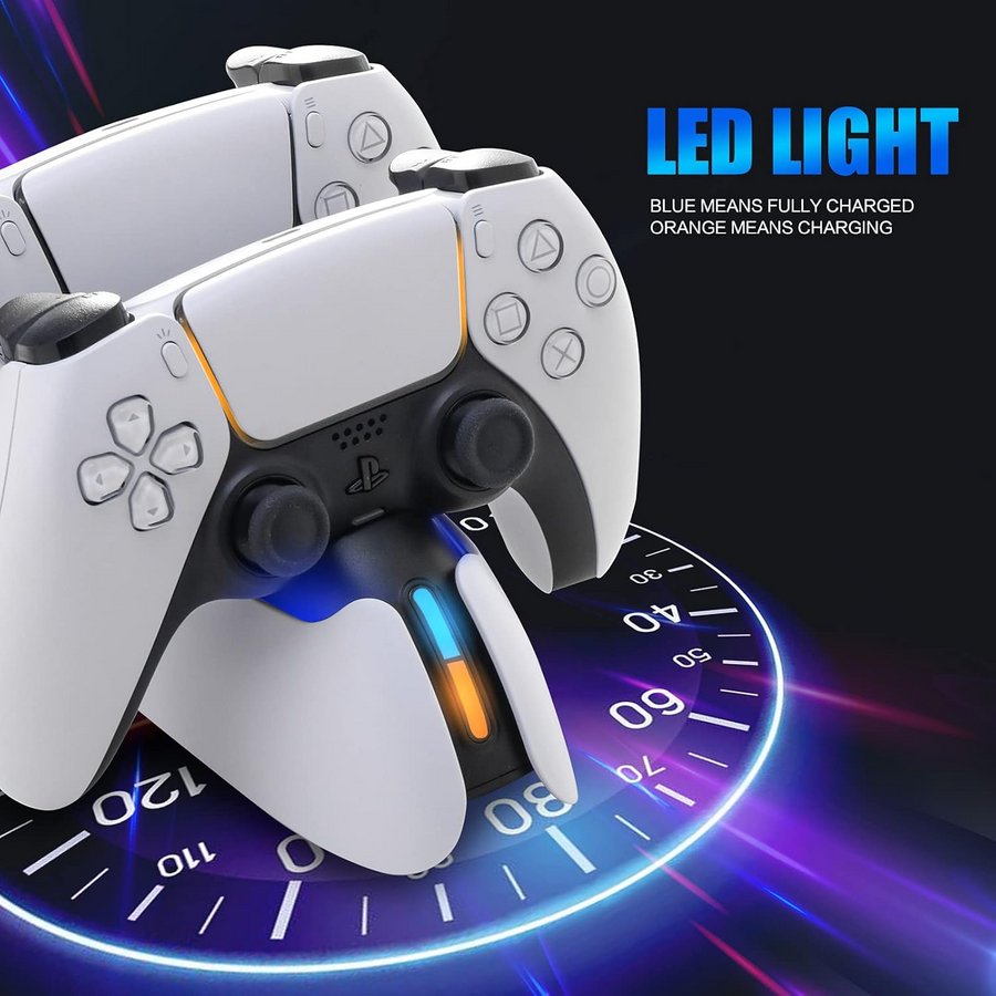 Dobe Dual Charging Station for PS5 Controllers - White – image 7