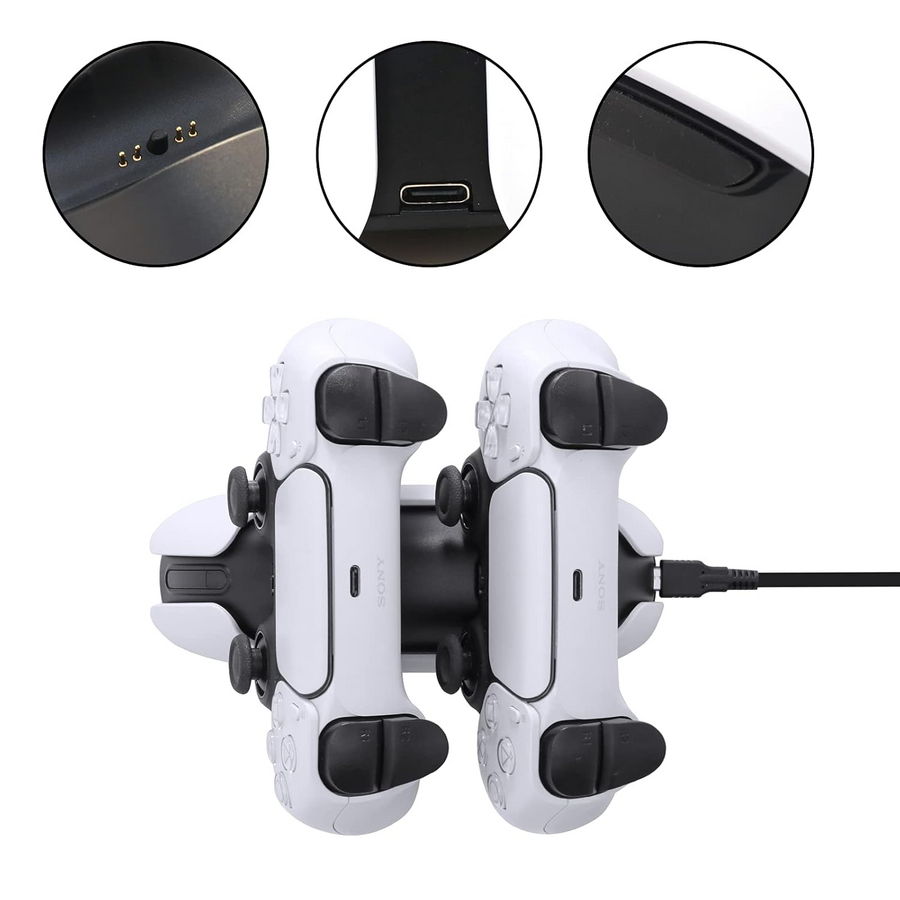 Dobe Dual Charging Station for PS5 Controllers - White – image 9