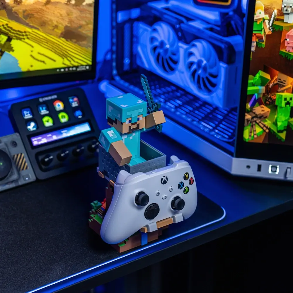 Cable Guy : Minecraft: Steve in Diamond Armour - Controller Holder  for sale in Egypt from Games2Egypt