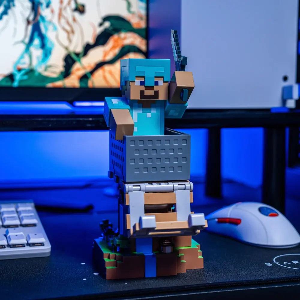 Cable Guy : Minecraft: Steve in Diamond Armour - Controller Holder  for sale in Egypt from Games2Egypt