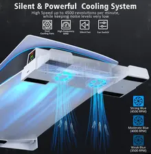 Oivo PS5 Horizontal Stand with 3-Level Cooling Fan and Controller Charger for PS5 - Open Sealed  for sale in Egypt from Games2Egypt