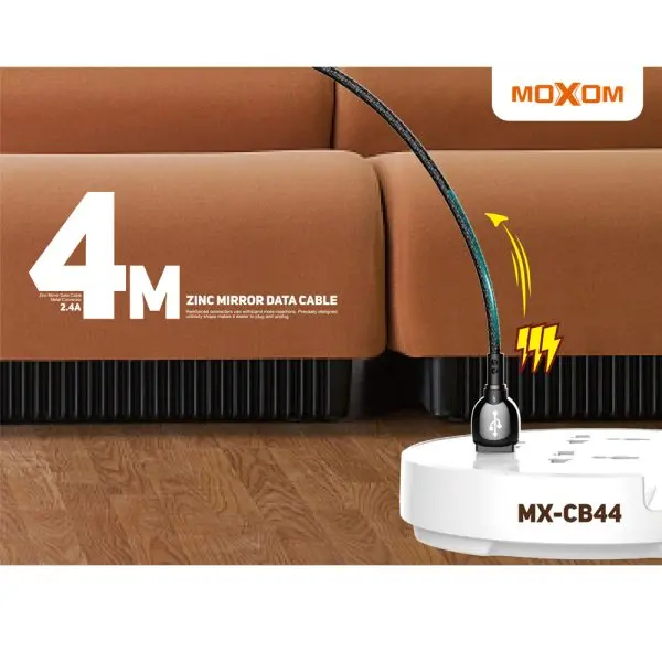 MOXOM MX-CB44 Charging Data Cable lightning - 4M  for sale in Egypt from Games2Egypt