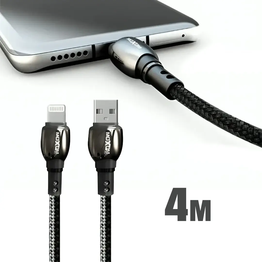 MOXOM MX-CB44 Charging Data Cable lightning - 4M  for sale in Egypt from Games2Egypt