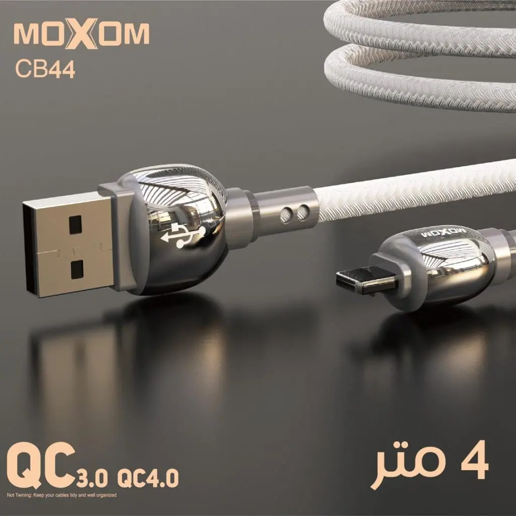 MOXOM MX-CB44 Charging Data Cable Micro - 4M  for sale in Egypt from Games2Egypt