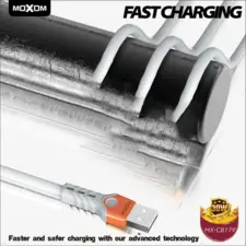 MOXOM Fast Charging Data Cable 30W Micro - 4M  for sale in Egypt from Games2Egypt