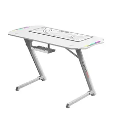 Gamax Z5-1160 Carbon Fiber Gaming Table with RGB Light & MousePad - White -  for sale in Egypt from Games2Egypt