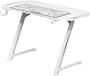 Gamax Z5-1160 Carbon Fiber Gaming Desk with RGB Light & MousePad - White  for sale in Egypt from Games2Egypt
