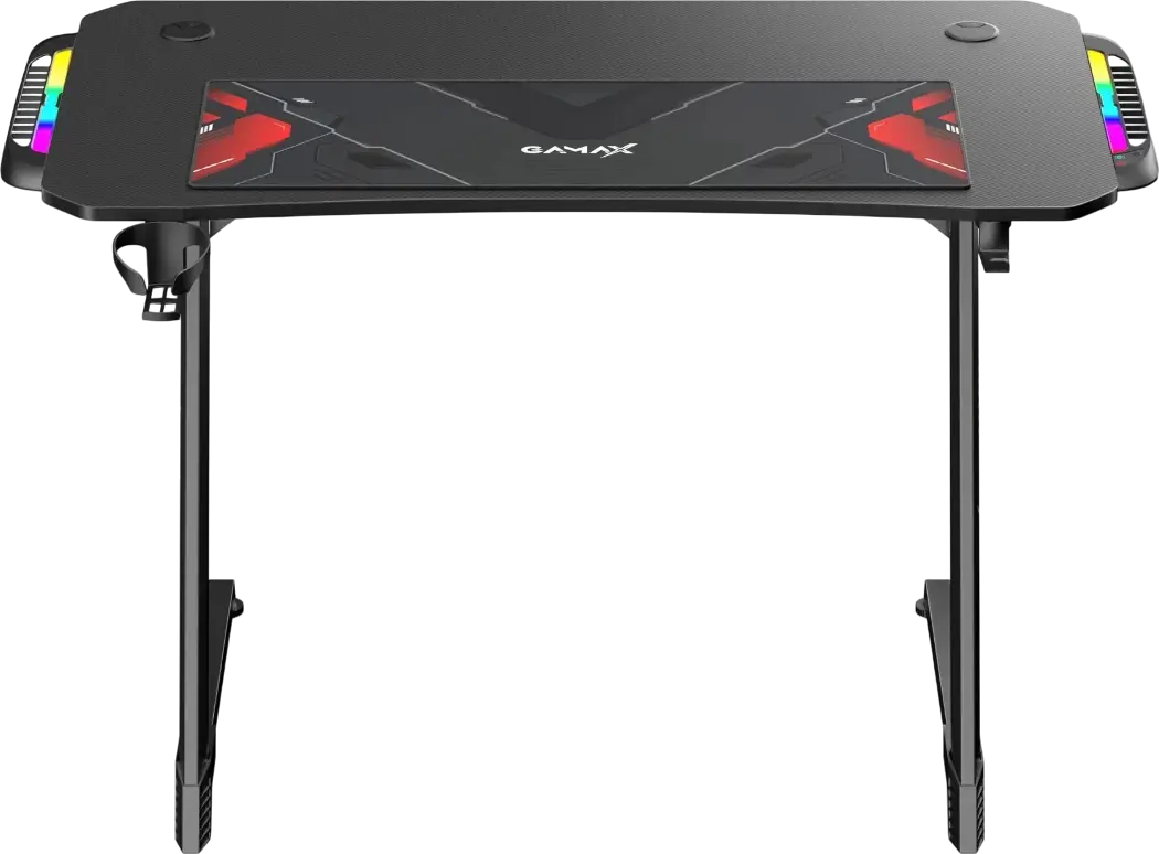 Gamax Z5-1160 Carbon Fiber Gaming Table with RGB Light & MousePad - Black  for sale in Egypt from Games2Egypt
