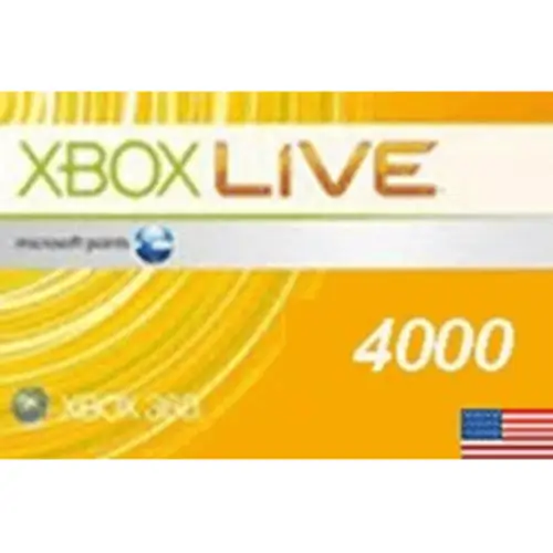 Xbox 360 Live 4000 Microsoft Points (US)