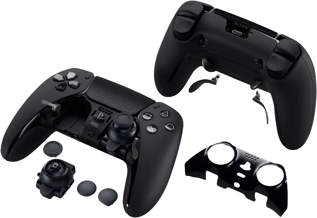 PS5 DualSense Edge Wireless Controller with a Case of Accessories - Black  for sale in Egypt from Games2Egypt