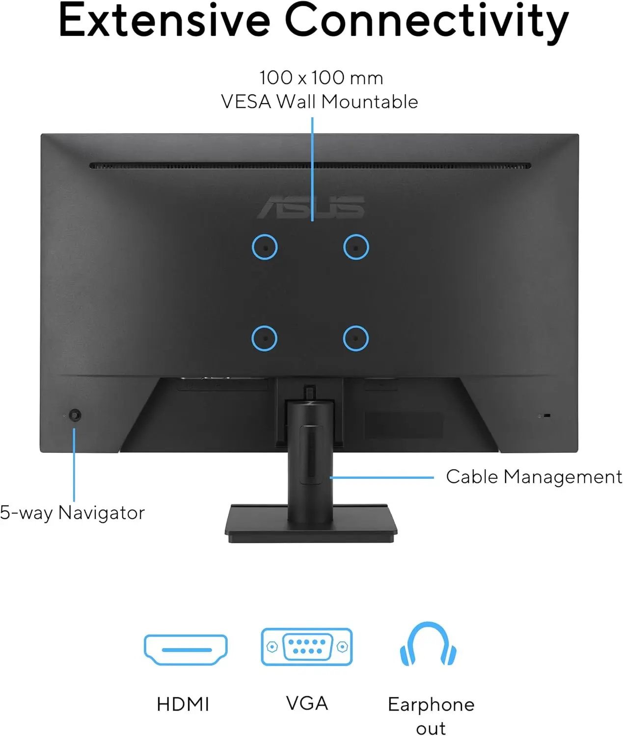 ASUS Eye Care VA279HG Full HD - Monitor  for sale in Egypt from Games2Egypt