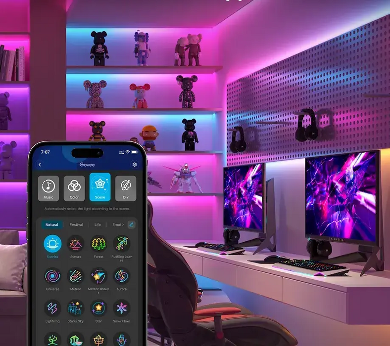 شريط إضاءة H612A بألوان أر جي بي من جوفي بطبقة حماية - 5 متر  للبيع في مصر من خلال Games2Egypt